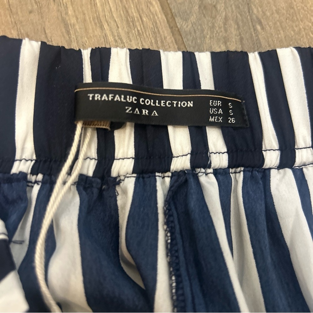 Zara Navy and White Striped Pants - Picture 14 of 14